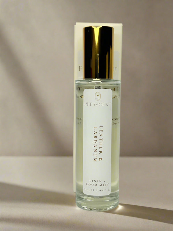 Leather & Labdanum Linen + Room Mist